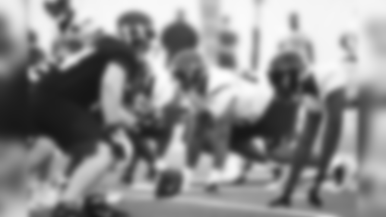 An image from the May 10, 2019 Rookie Mini Camp offseason practice.