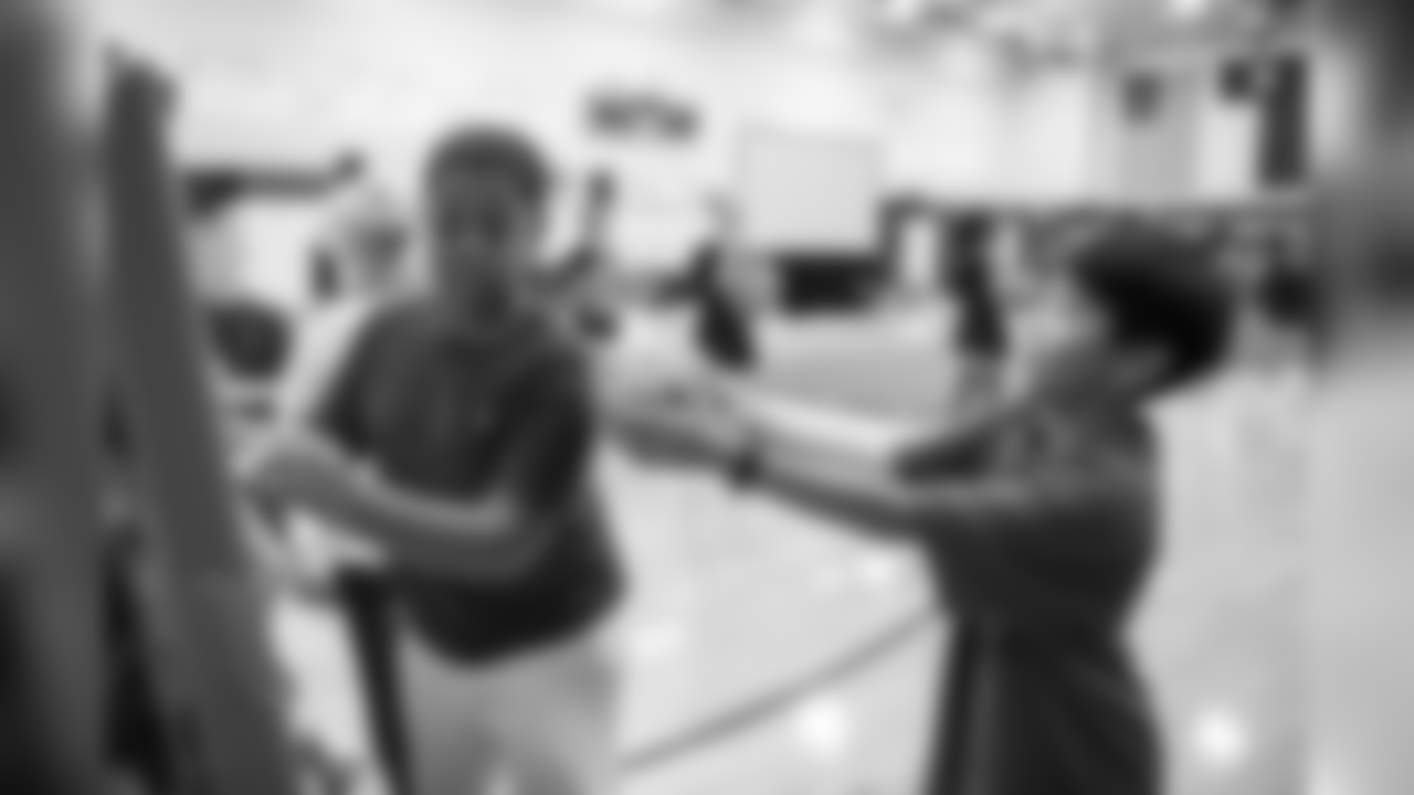 An image from the Sept.11, 2018 community development event at McMeans Junior High School featuring Ryan Griffen.