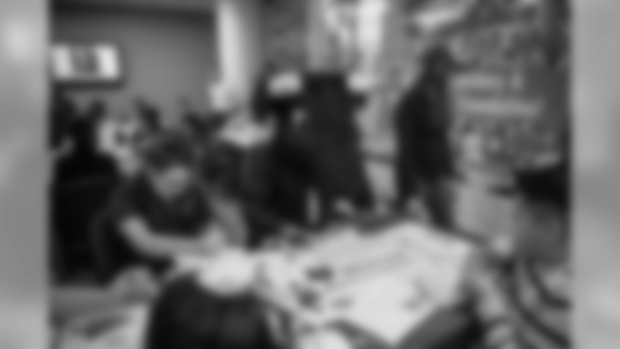An image from the Dec. 19, 2018 community development event featuring Whitney Mercilus at Easter Seals.