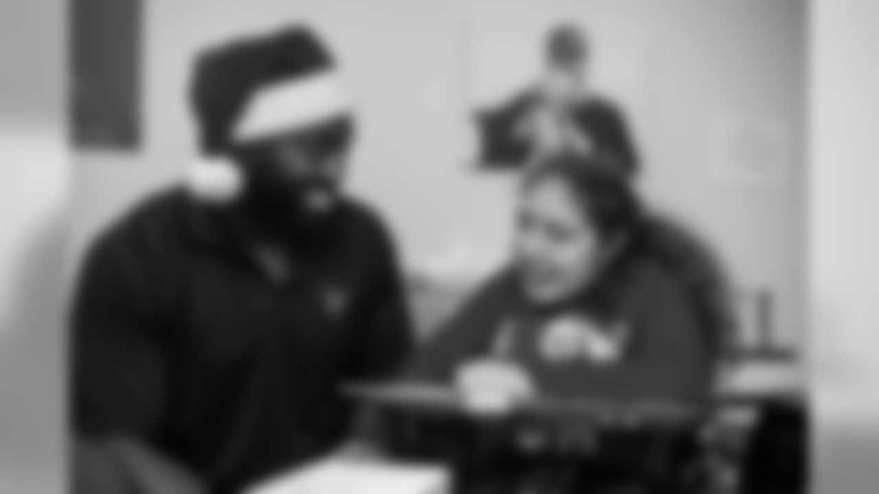 An image from the Dec. 19, 2018 community development event featuring Whitney Mercilus at Easter Seals.