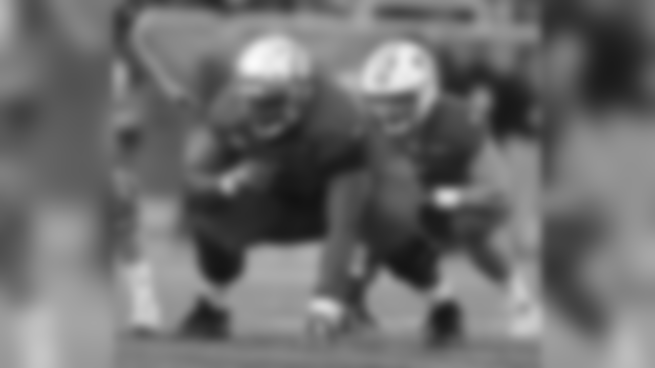 North offensive guard Nate Davis of Charlotte (64) during the second half of the Senior Bowl college football game, Saturday, Jan. 26, 2019, in Mobile, Ala. (AP Photo/Butch Dill)