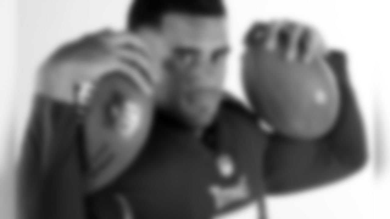 Tennessee Titans quarterback Marcus Mariota poses June 11, 2018, in Nashville, Tenn. (AP Photo/Mark Humphrey)