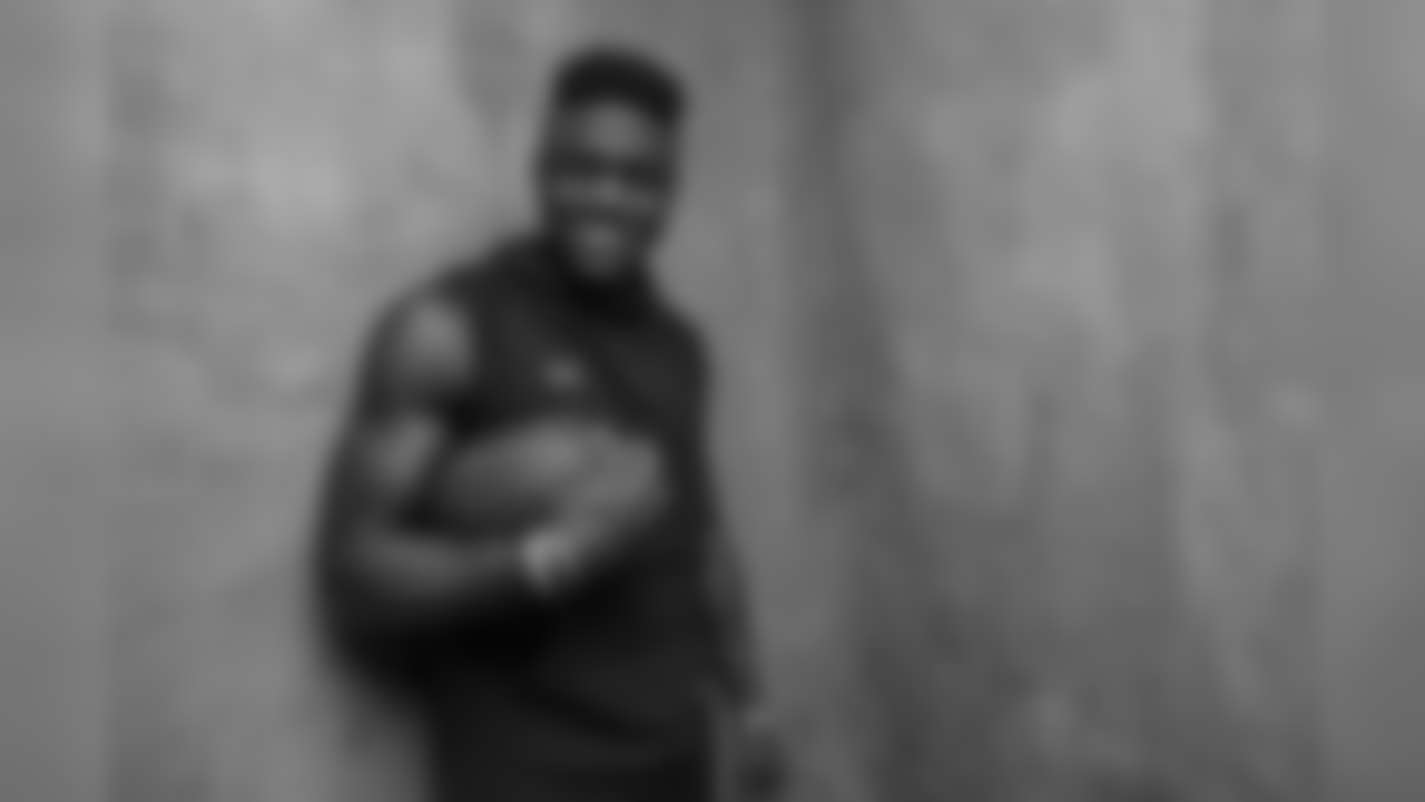 Portrait of Mississippi wide receiver A.J. Brown at the NFL football scouting combine, Friday, March 1, 2019, in Indianapolis. (Todd Rosenberg via AP)