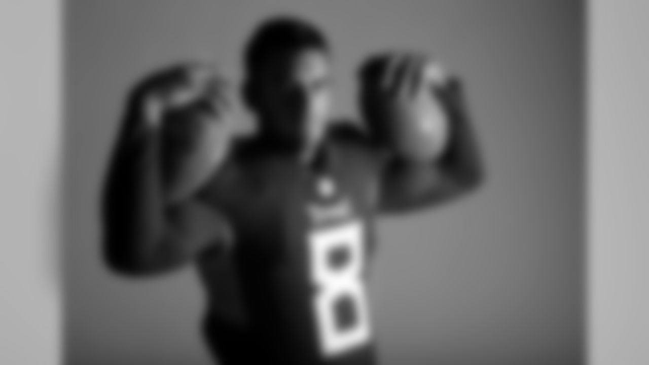 Tennessee Titans quarterback Marcus Mariota poses June 11, 2018, in Nashville, Tenn. (AP Photo/Mark Humphrey)