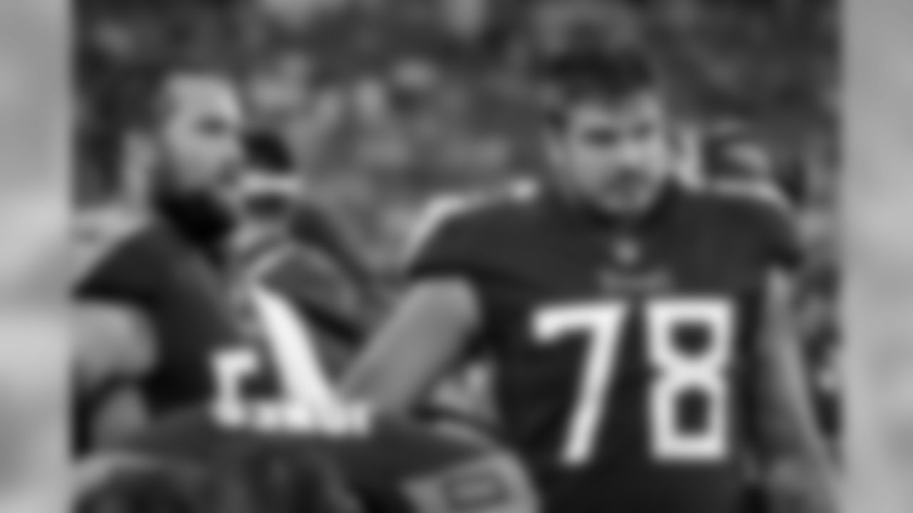 Tennessee Titans offensive tackle Jack Conklin (78) watches from the sideline in the second half of an NFL football game against the Baltimore Ravens Sunday, Oct. 14, 2018, in Nashville, Tenn. The Ravens won 21-0. (AP Photo/James Kenney)