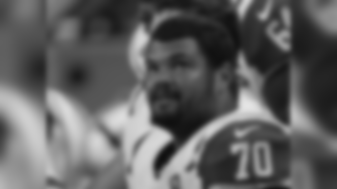 New York Jets tackle Dakota Dozier (70) sits on the bench during the first half of an NFL preseason football game against the Detroit Lions, Thursday, Aug. 13, 2015, in Detroit. (AP Photo/Duane Burleson)