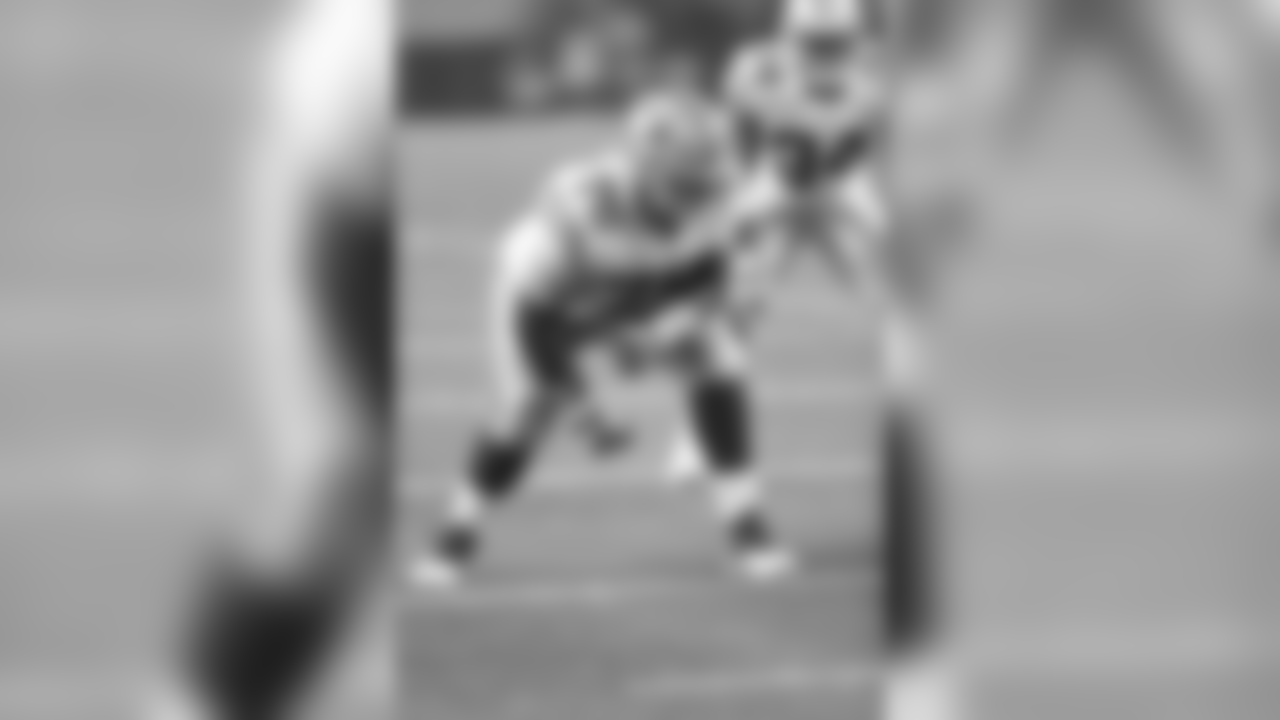 Dallas Cowboys rookie offensive tackle Bryan Witzmann (76) sets on the line during a preseason NFL football game against the Miami Dolphins, Friday, August 19, 2016 in Arlington, Tex. The Cowboys won the game 41-14. (Paul Jasienski via AP)