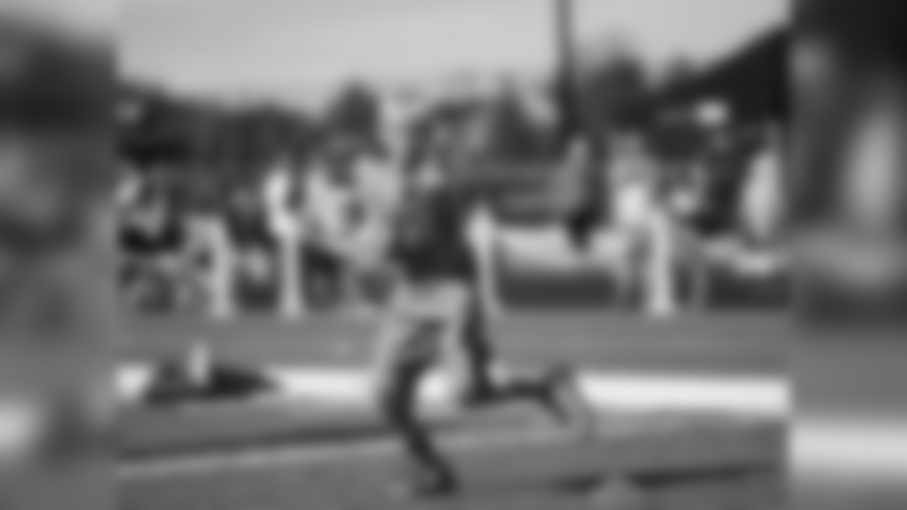 An image from July 18, 2018 of the Kyle Rudolph Pro Camp held at Providence Academy in Plymouth, MN.