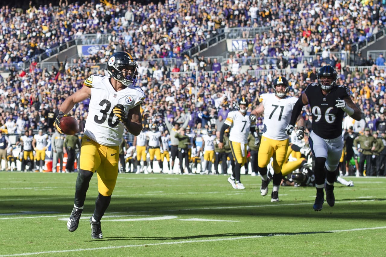A 2018 Regular Season game between the Pittsburgh Steelers and the Baltimore Ravens on Sunday, November 4, 2018.
