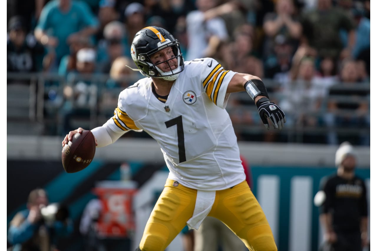 A 2018 Regular Season game between the Pittsburgh Steelers and the Jacksonville Jaguars on Sunday, November 18, 2018.