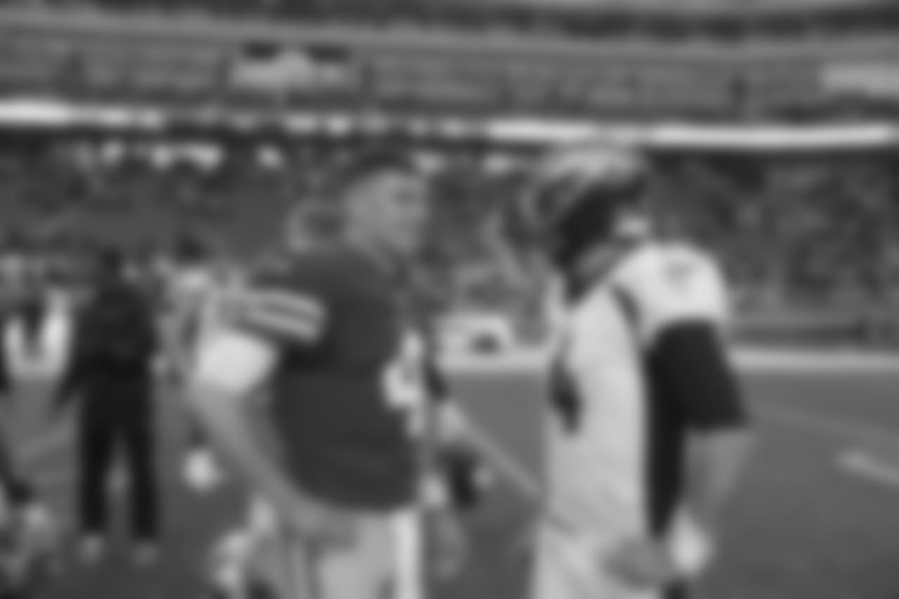 QB Nick Mullens and QB Case Keenum