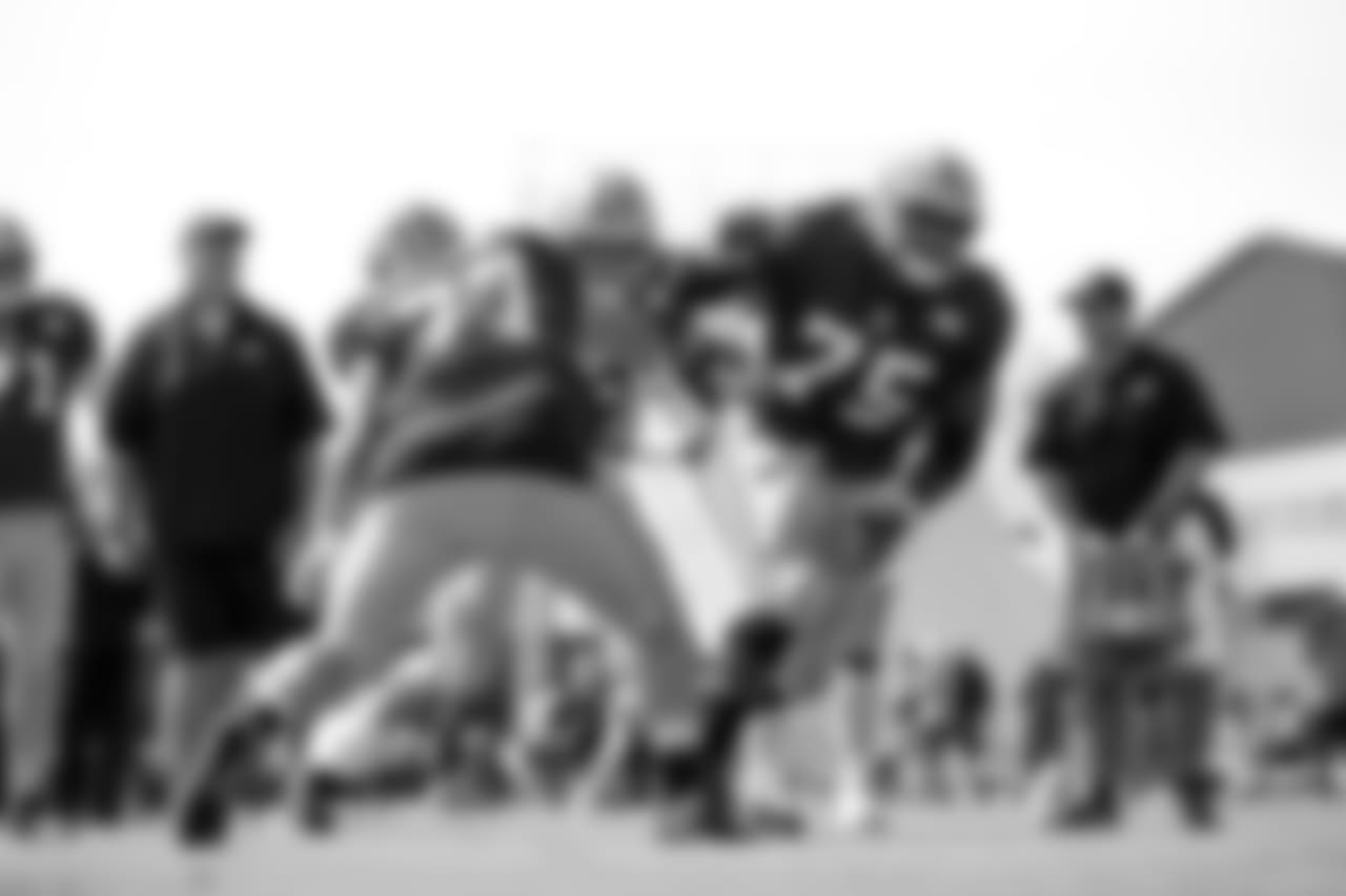 OL Coleman Shelton, C Weston Richburg and OL Laken Tomlinson