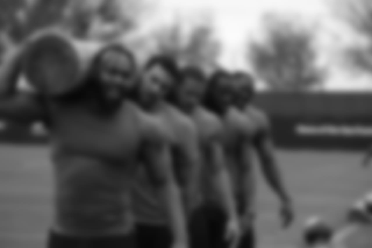 LB Dekoda Watson, Offensive Quality Control Taylor Embree and LB Mark Nzeocha