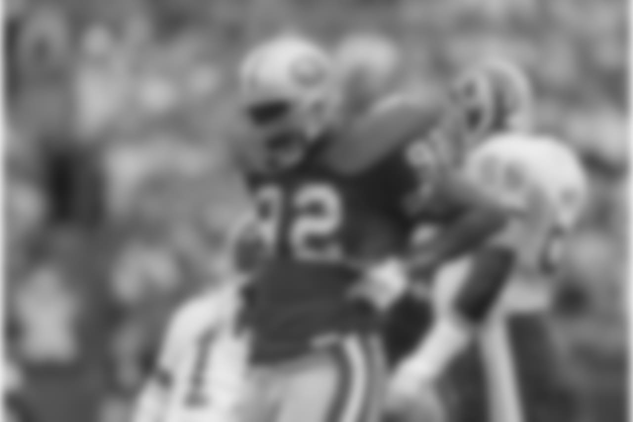 1993 -- 49ers pass-rusher Tim Harris.