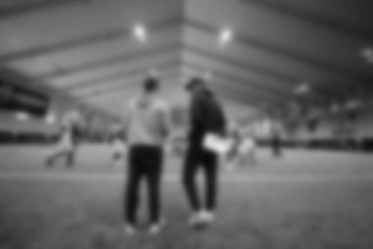 Wide Receivers/Passing Game Coordinator Mike LaFleur and Kyle Shanahan