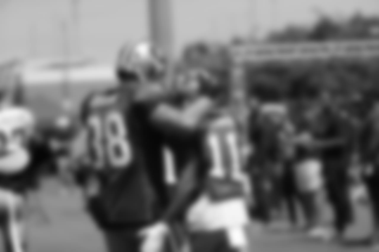 TE Garrett Celek and WR Marquise Goodwin