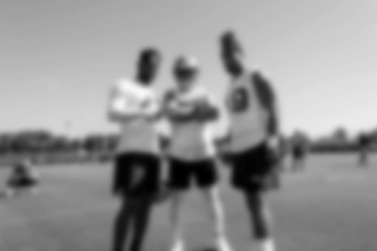 LB Elijah Lee, LB Brock Coyle and LB Fred Warner