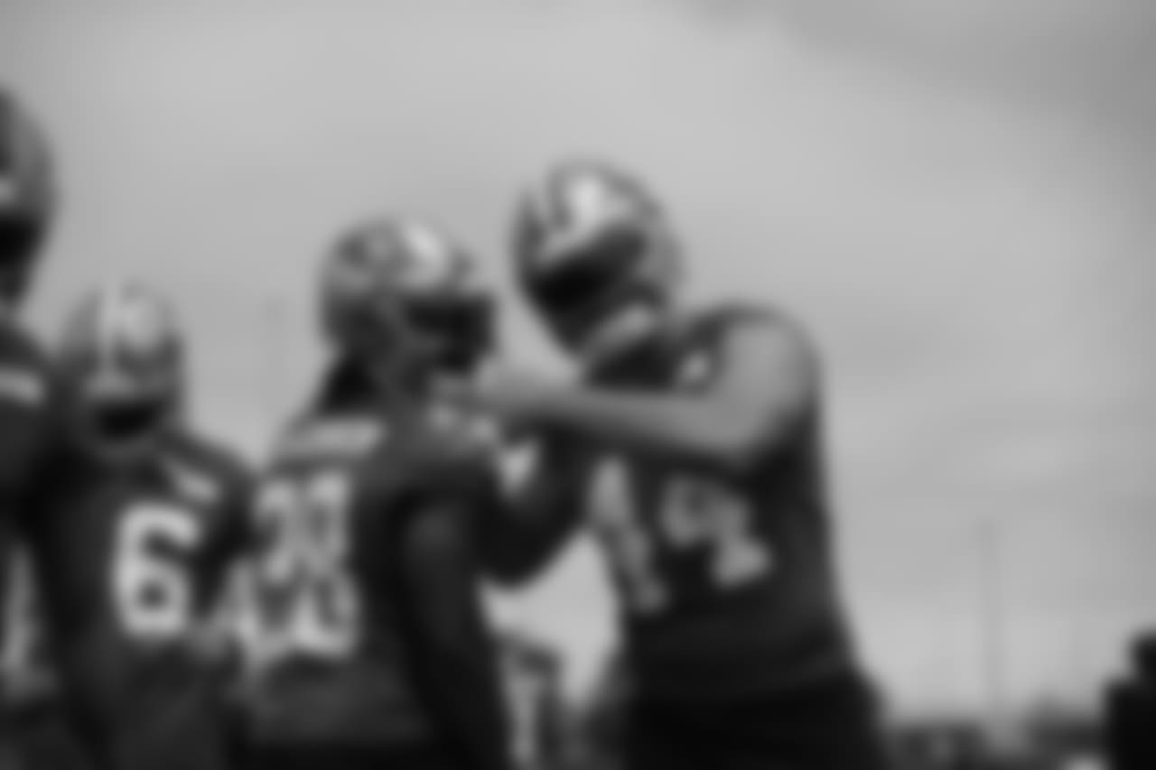 RB Jerick McKinnon and FB Kyle Juszczyk