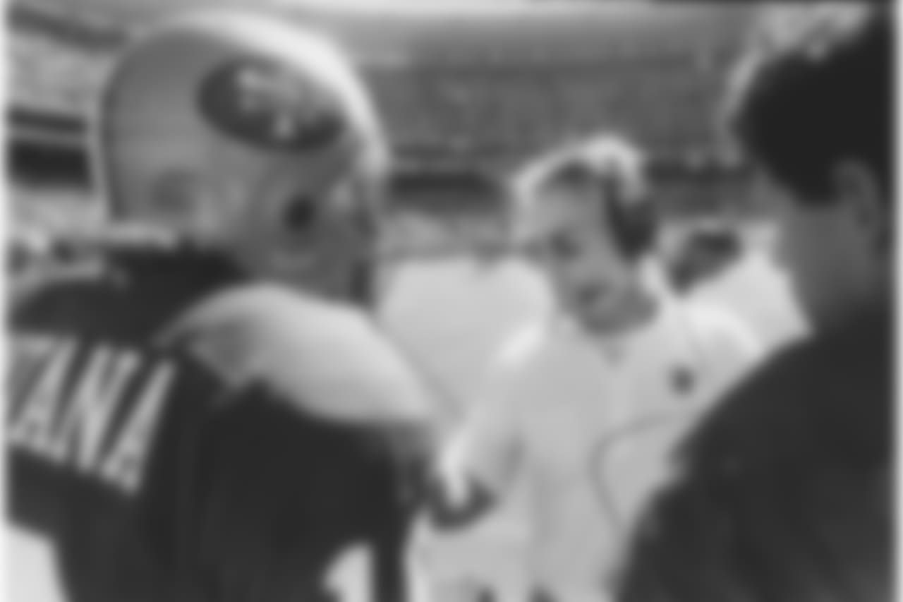 QB Joe Montana, George Seifert and QB Steve Young