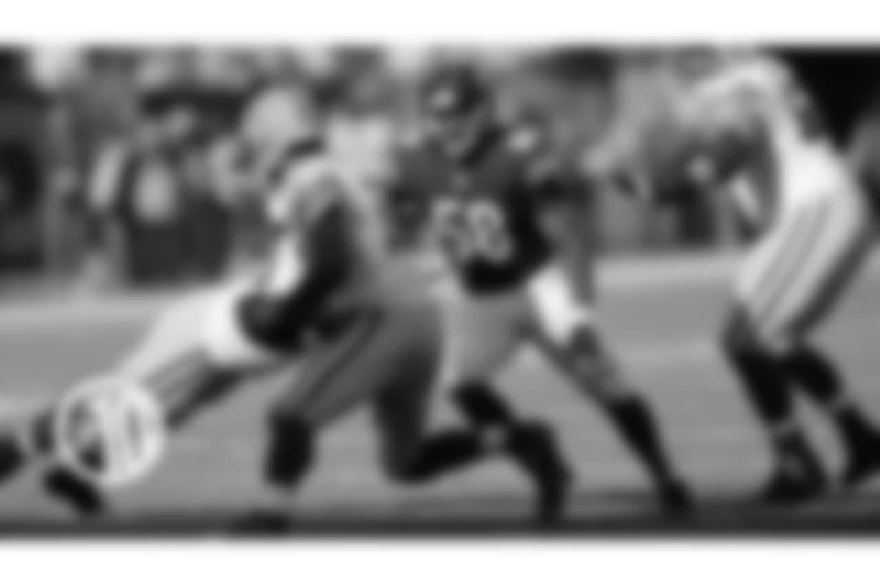 6. Bears draft Roquan Smith:
Selected by the Bears with the eighth pick in the draft, Smith has developed into an impact player, leading the defense with 116 tackles and ranked third with five sacks.