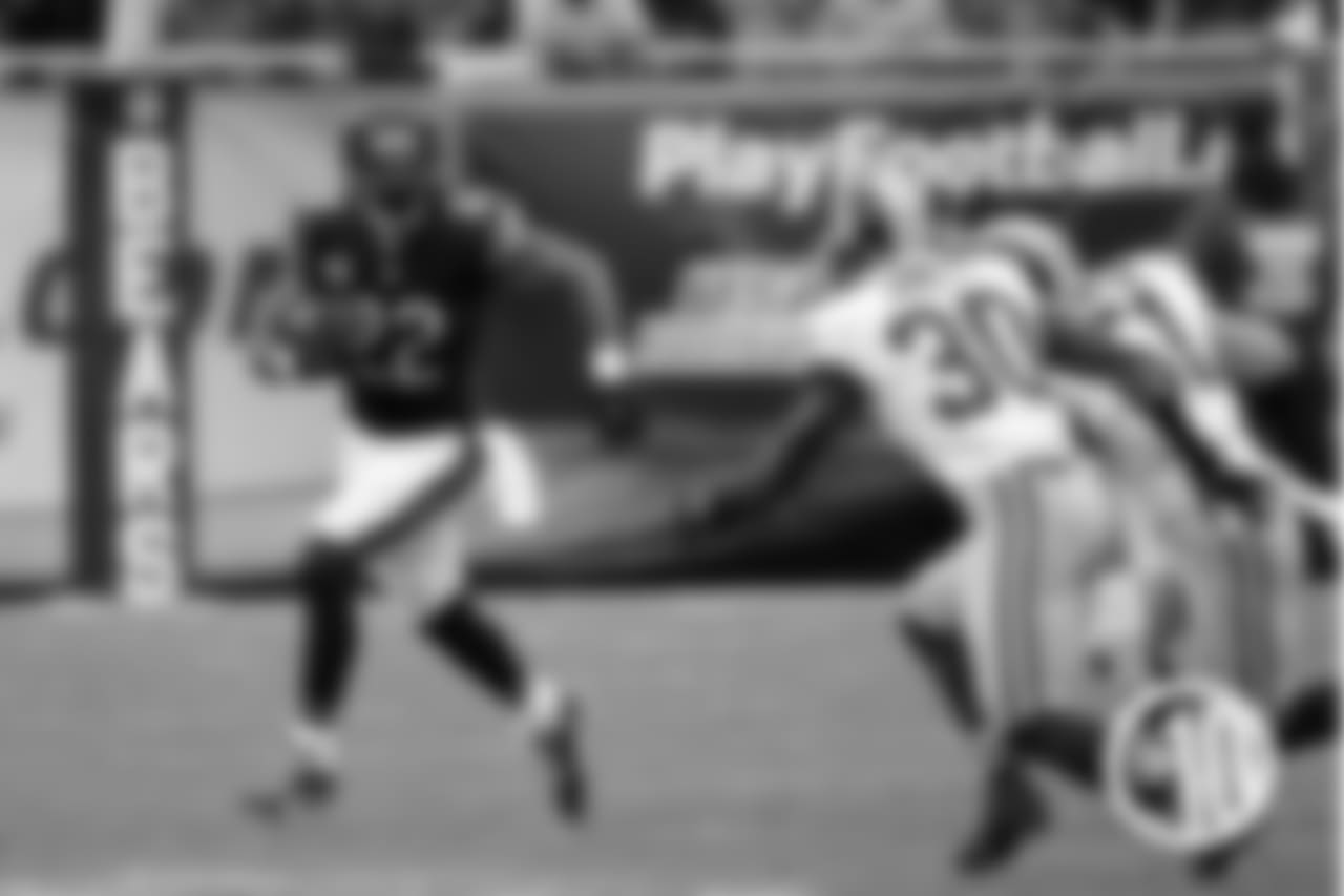 Forte ranks second in Bears history behind Hall of Famer Walter Payton in several categories, including most rushing yards and receptions.