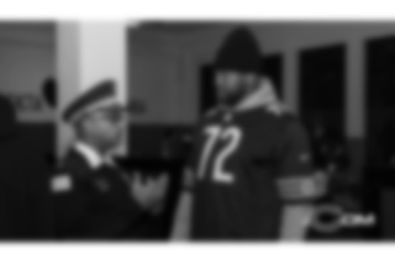 The Chicago Bears host their annual Holiday Giving Initiative, Monday, December 17, 2018, in Chicago, Illinois.