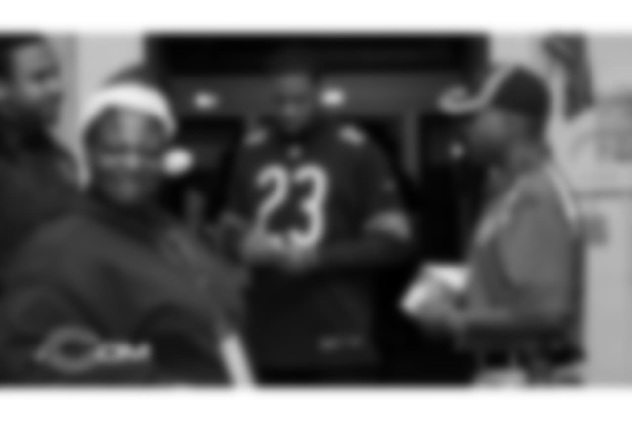 The Chicago Bears host their annual Holiday Giving Initiative, Monday, December 17, 2018, in Chicago, Illinois.