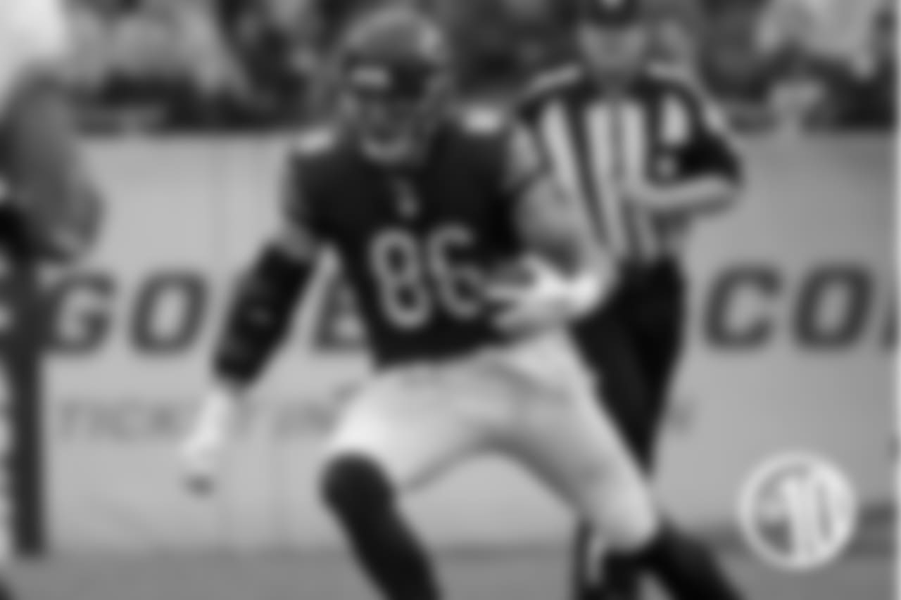 5. Zach Miller: Productive when healthy, talented tight end had four TD catches in 10 games before getting injured last year.