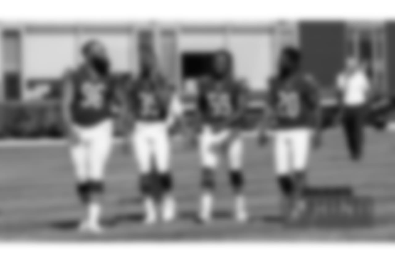 A behind the scenes look at the Chicago Bears team photo at Halas Hall, Sunday, September 16, 2018, in Lake Forest, Illinois.