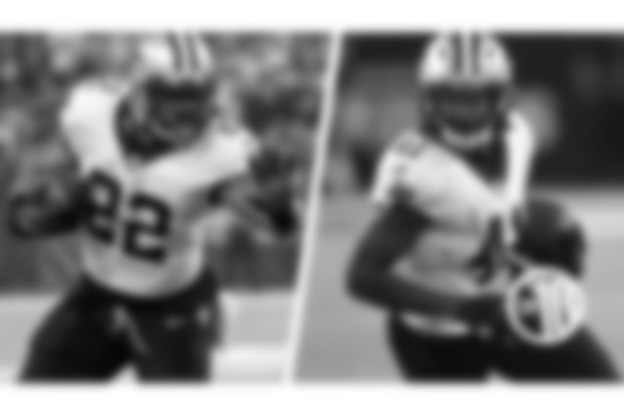 1. New Orleans Saints: 3441
Mark Ingram (1540), Alvin Kamara (1901)