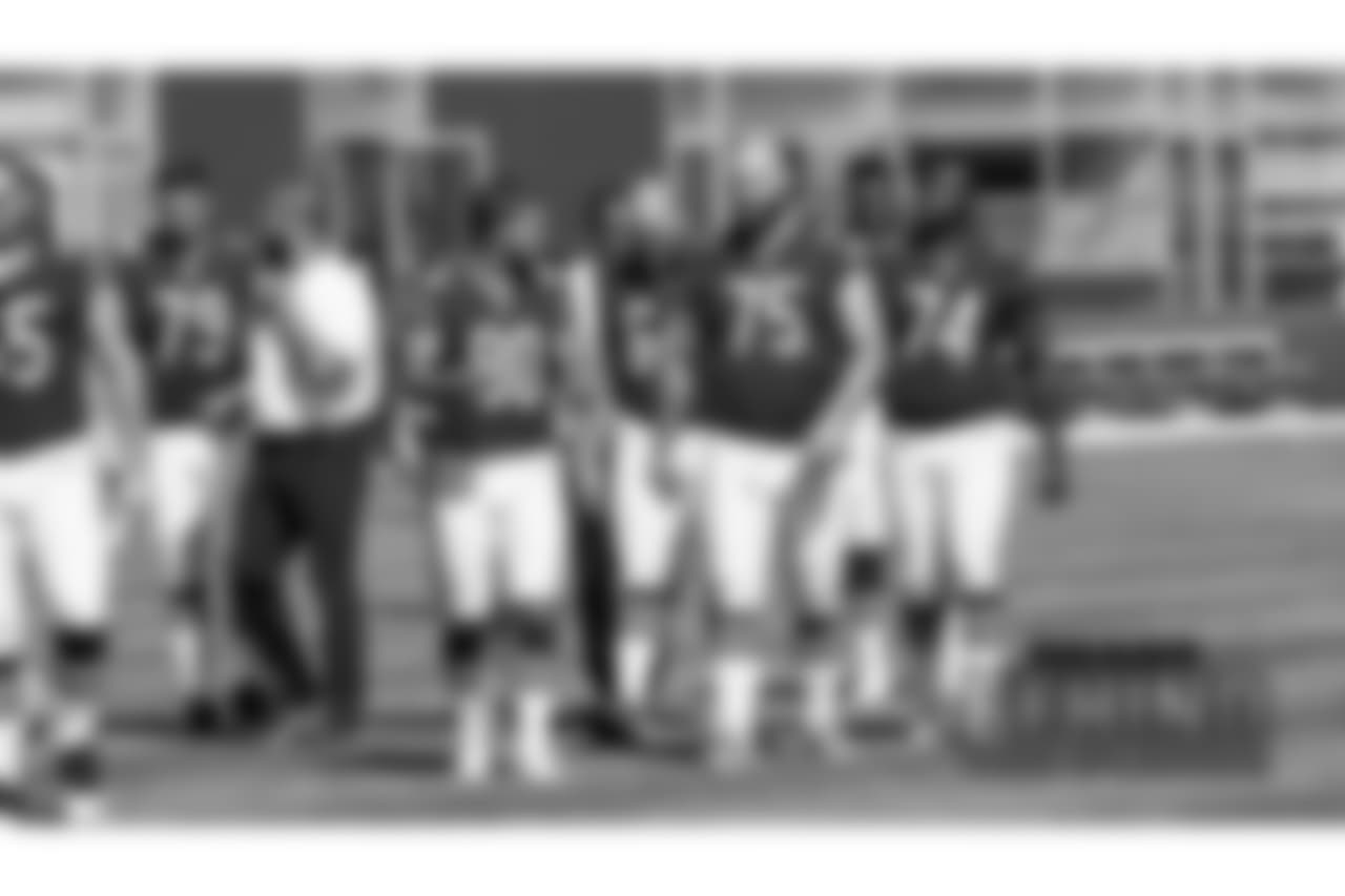 A behind the scenes look at the Chicago Bears team photo at Halas Hall, Sunday, September 16, 2018, in Lake Forest, Illinois.