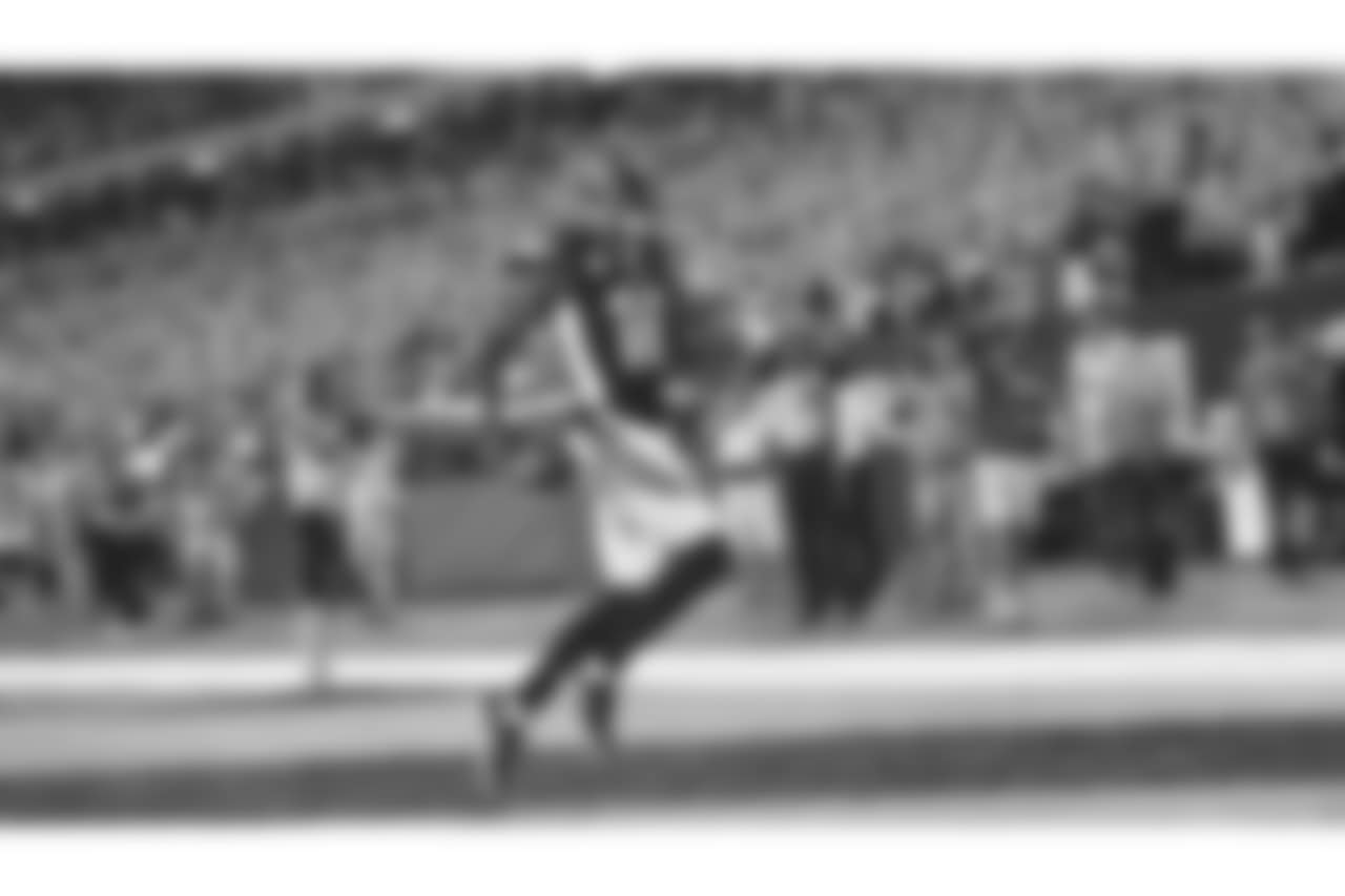 A.J. Green scores the second of his three first half touchdowns against the Baltimore Ravens.