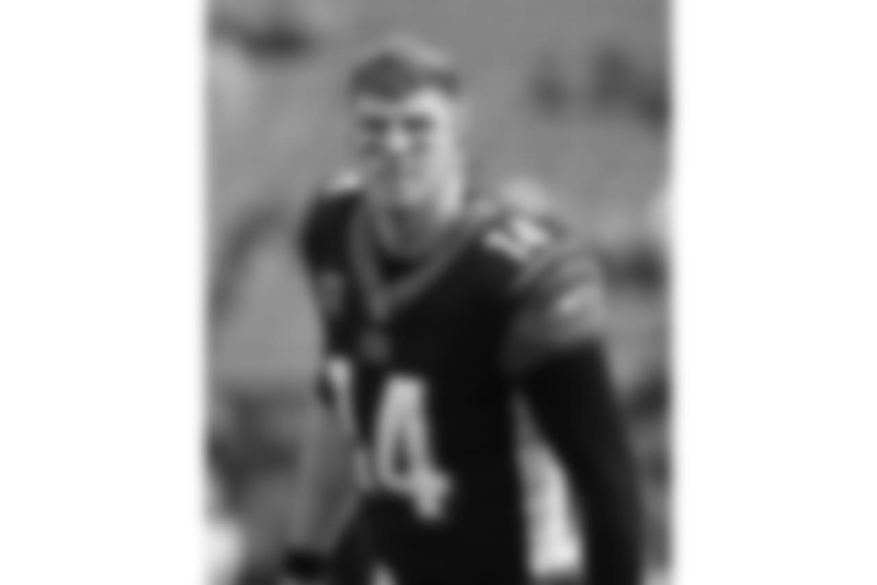 Cincinnati Bengals quarterback Andy Dalton practices before an NFL football game against the Cleveland Browns, Sunday, Nov. 25, 2018, in Cincinnati. (AP Photo/Frank Victores)
