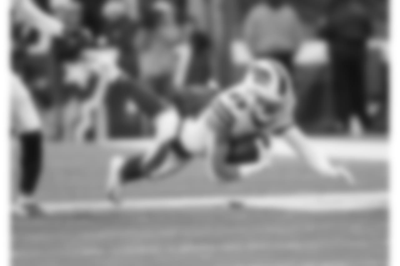 Buffalo Bills strong safety Micah Hyde (23) fumble recovery Buffalo Bills at New England Patriots, December 23, 2018 at Gillette Stadium.
Photo by Bill Wippert