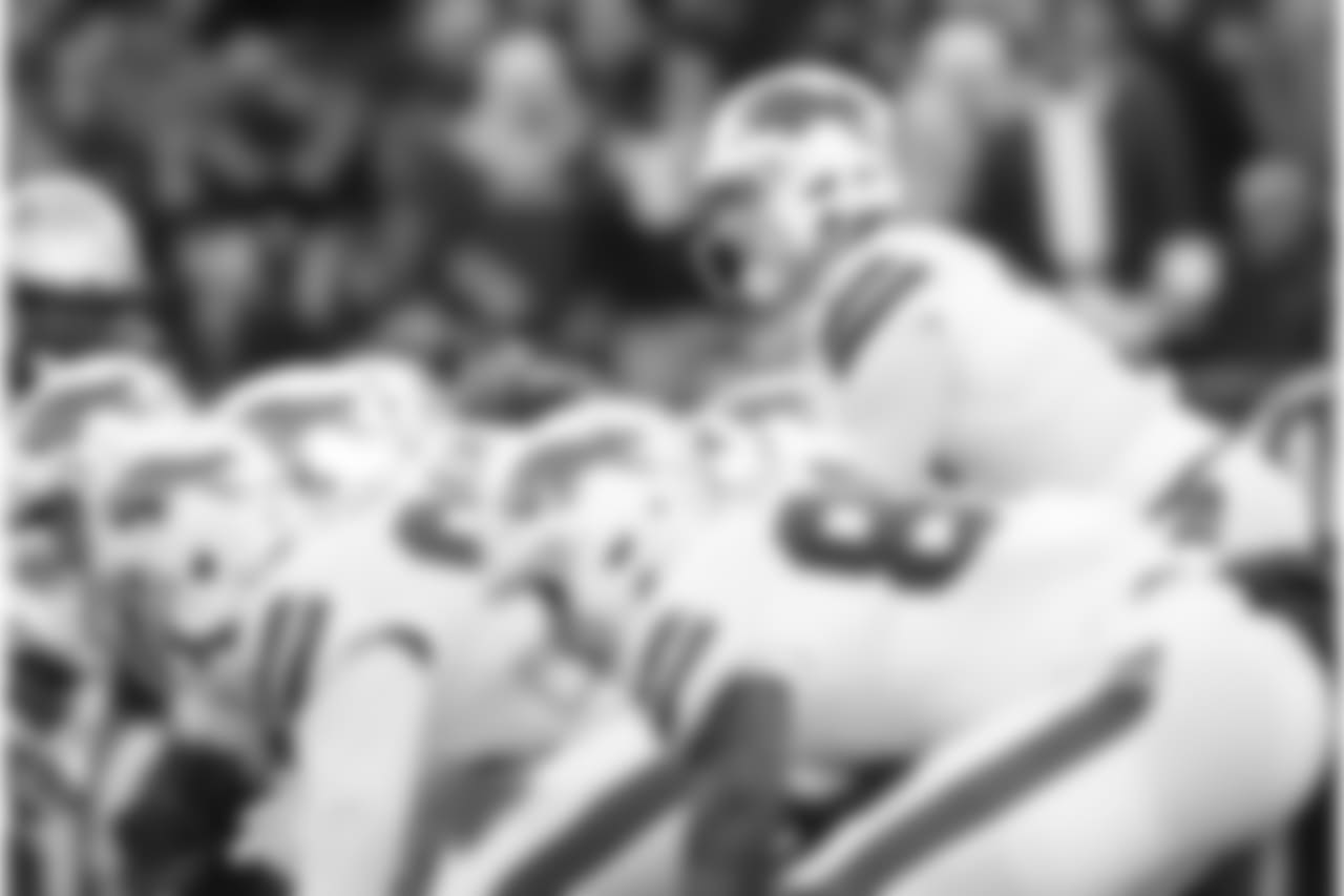 Buffalo Bills quarterback Josh Allen (17) Buffalo Bills at New England Patriots, December 23, 2018 at Gillette Stadium.
Photo by Adam Glanzman