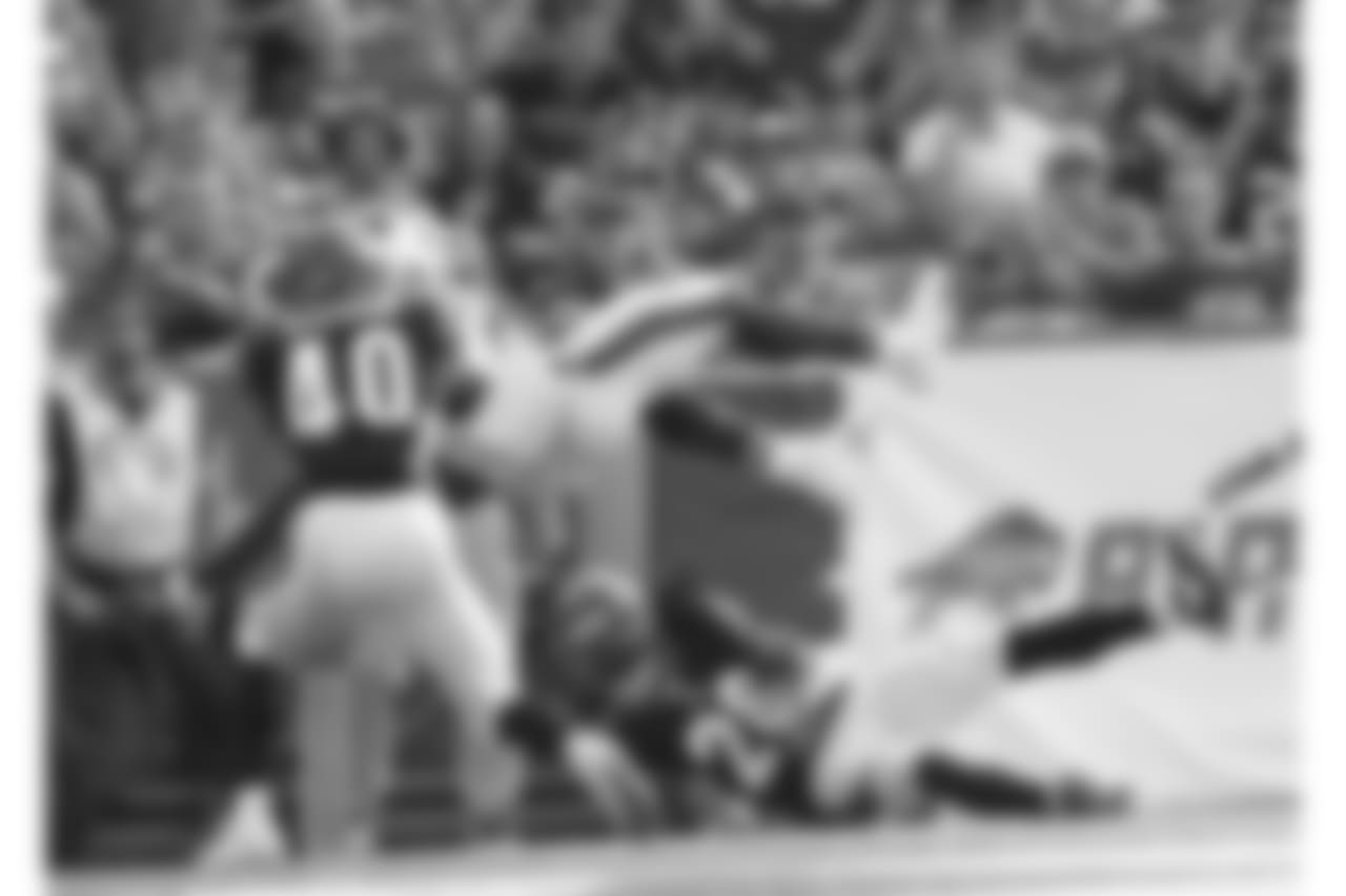 Buffalo Bills tight end Jason Croom (80) Touchdown - Buffalo Bills vs Cincinnati Bengals at New Era Field.
Photo by Kevin Hoffman
August 26, 2018