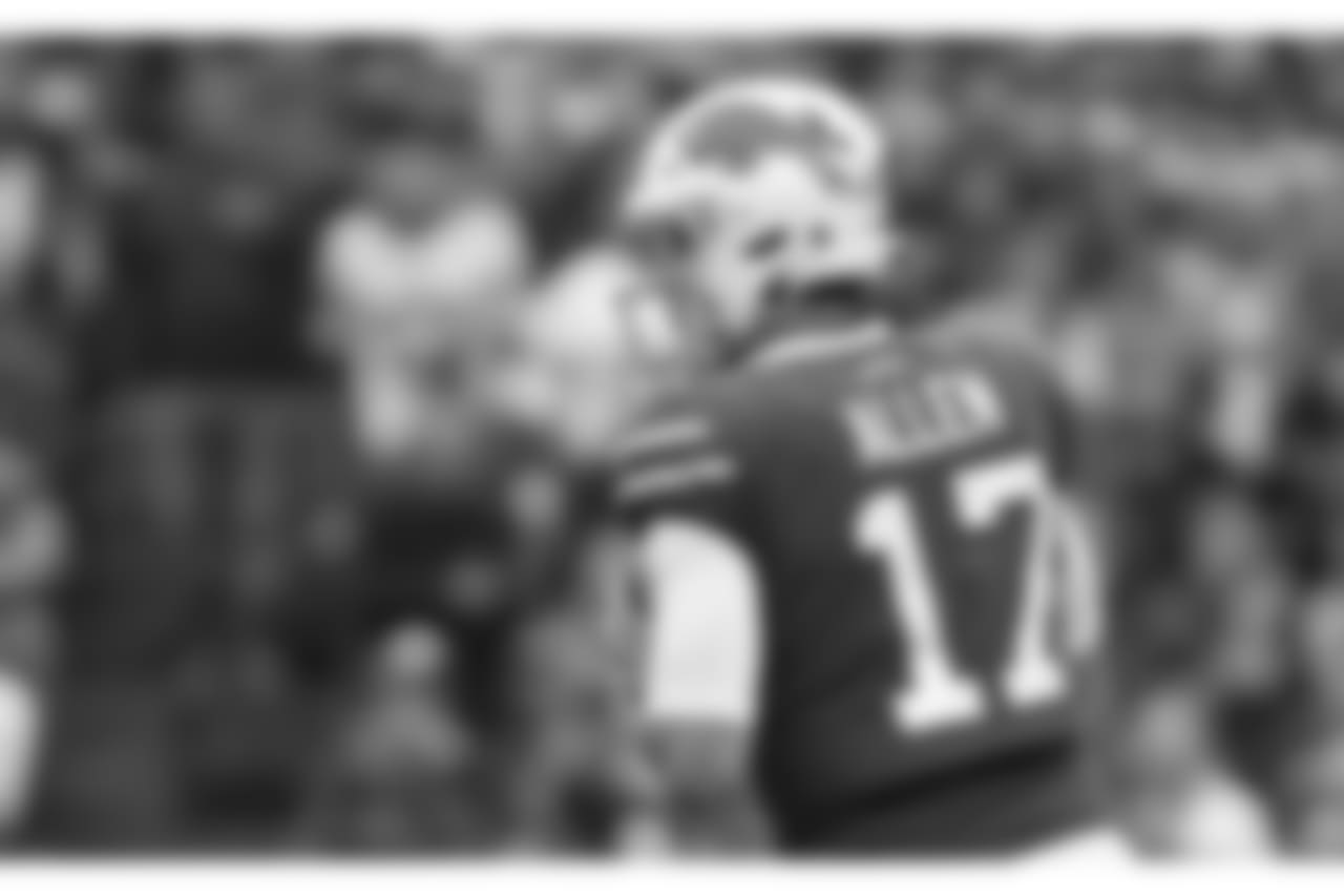 Buffalo Bills quarterback Josh Allen (17) - Buffalo Bills vs Tennessee Titans at New Era Field.
Photo by Kevin Hoffman
October 7, 2018