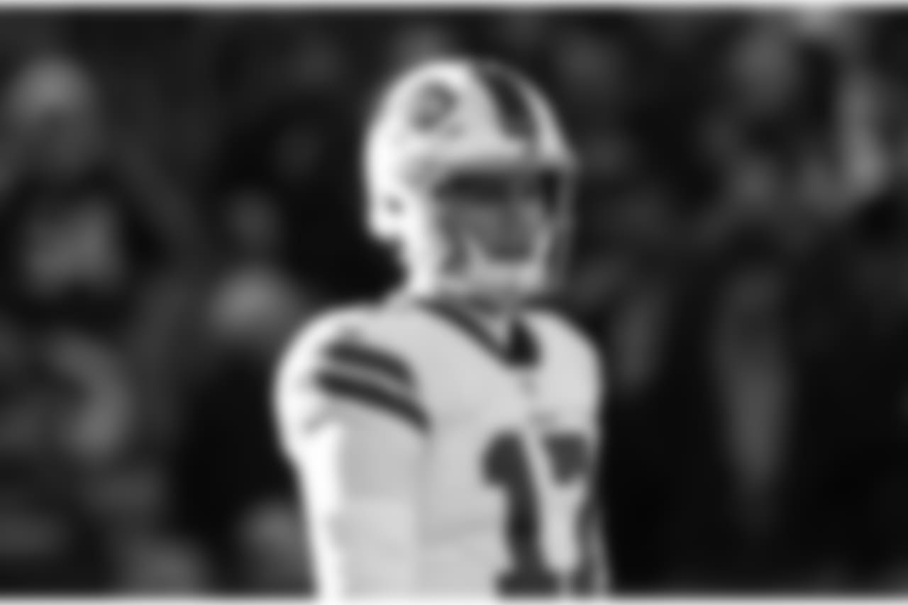 Buffalo Bills quarterback Josh Allen (17) Buffalo Bills at New England Patriots, December 23, 2018 at Gillette Stadium.
Photo by Adam Glanzman