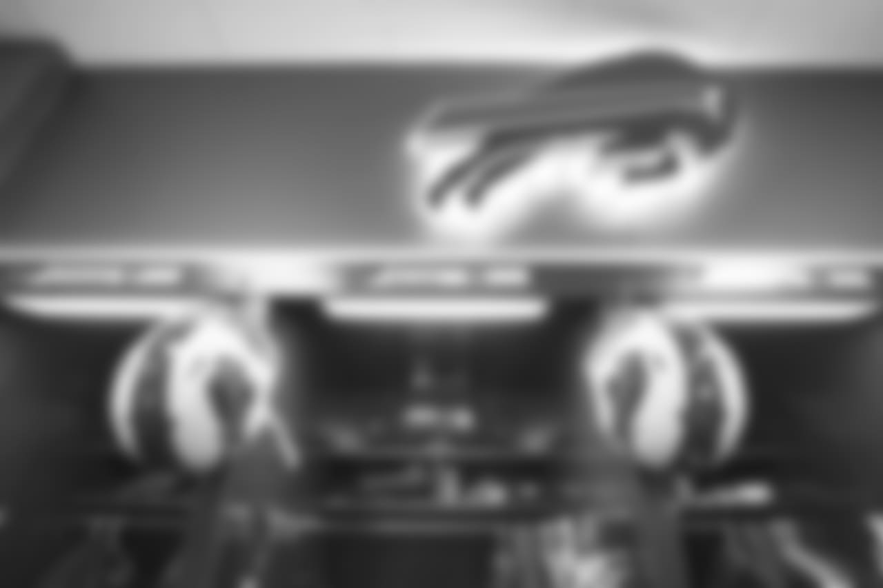 Kyle Williams locker. Buffalo Bills vs Miami Dolphins at New Era Field, December 30, 2018.
Photo by Bill Wippert