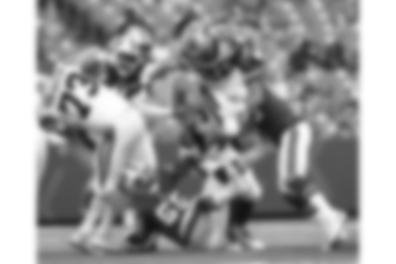 Buffalo Bills defensive end Jerry Hughes (55) - Buffalo Bills vs Carolina Panthers at New Era Field.
Photo by Craig Melvin
August 9, 2018