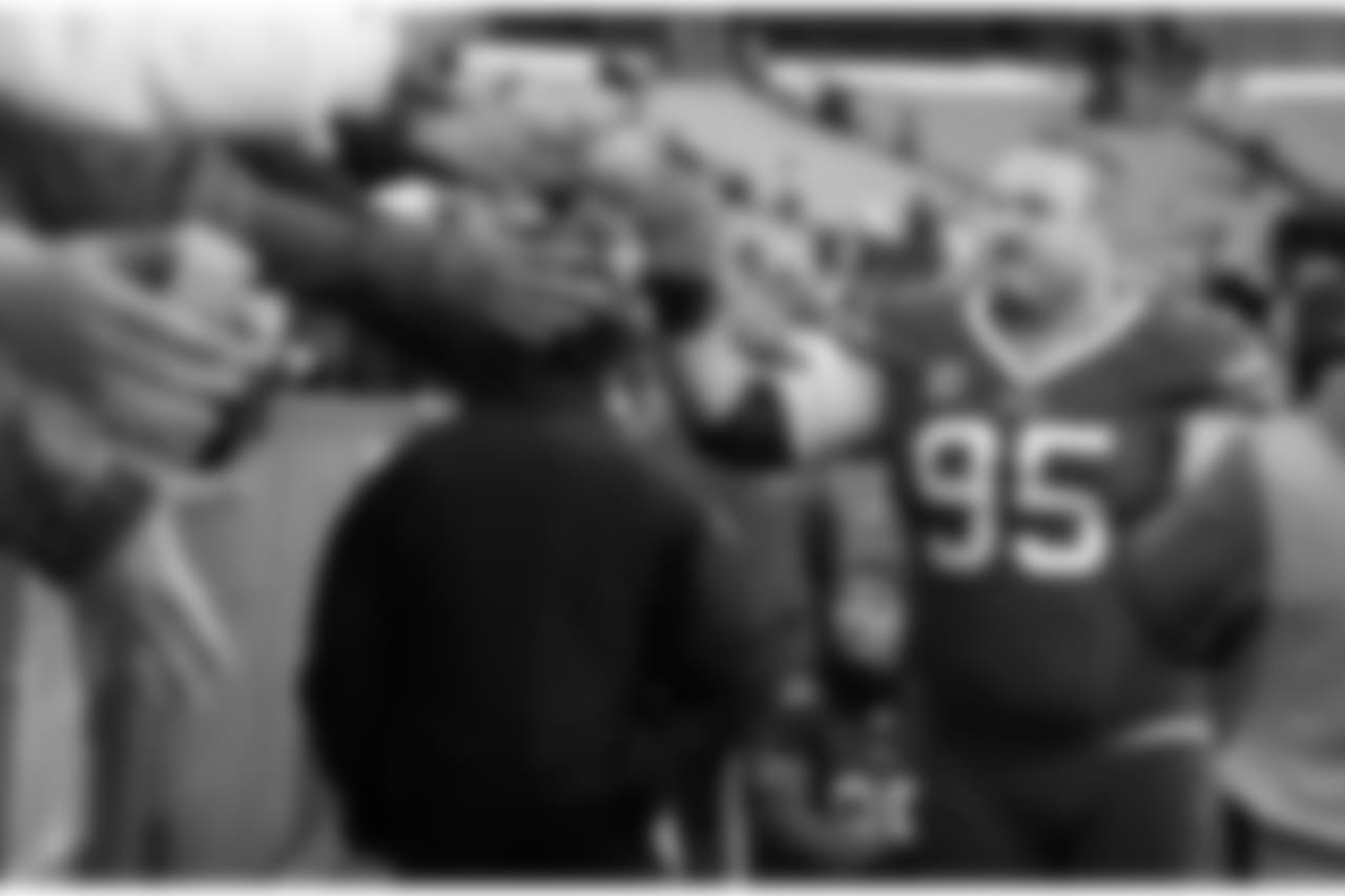 Buffalo Bills defensive tackle Kyle Williams (95) Buffalo Bills vs Miami Dolphins at New Era Field, December 30, 2018. Photo by Sara Schmidle