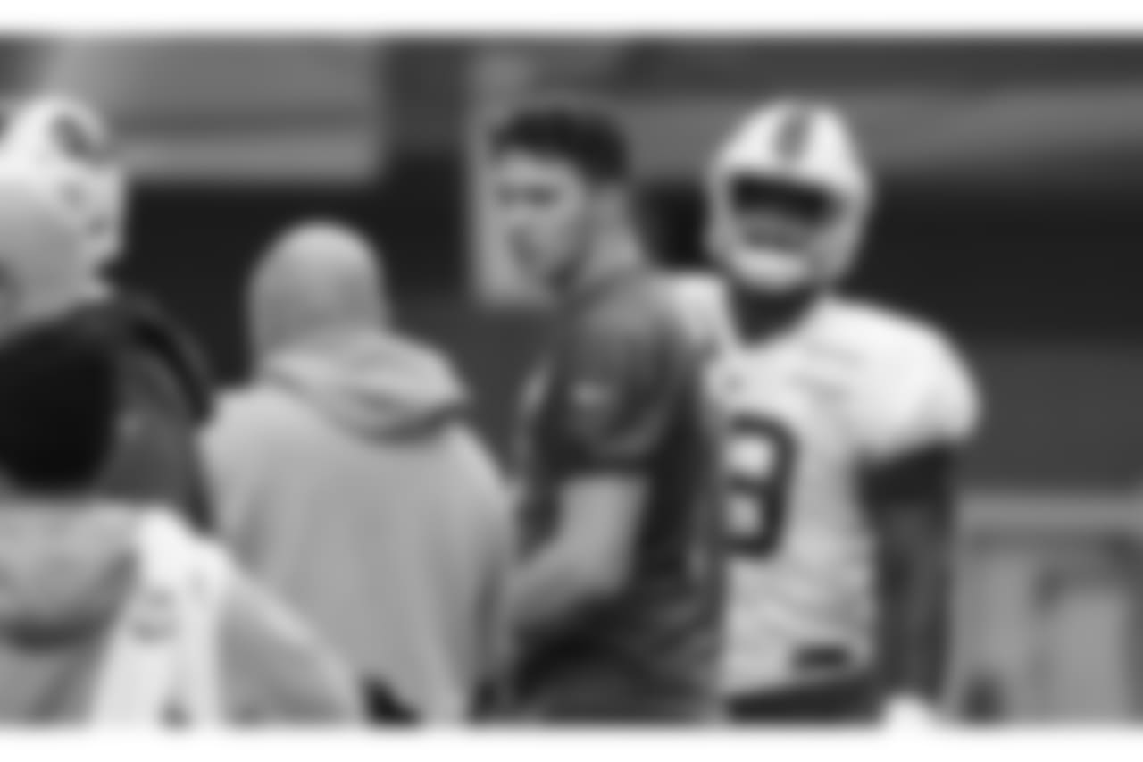 Josh Allen. Buffalo Bills prepare for Week 10 at ADPRO Sports Training Center, November 7, 2018.
Photo by Bill Wippert
