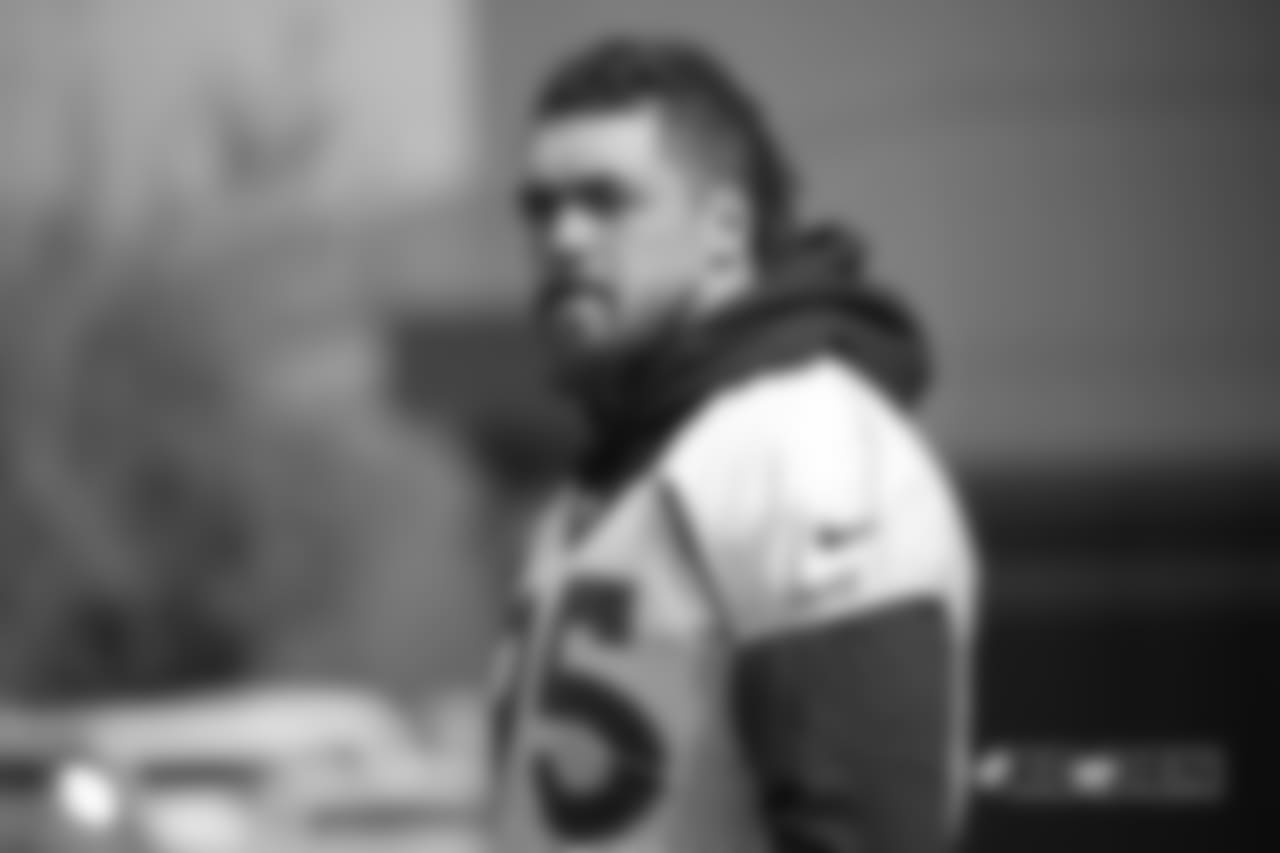 Derek Wolfe during a Saturday walkthrough at UCHealth Training Center on September 30, 2018.
