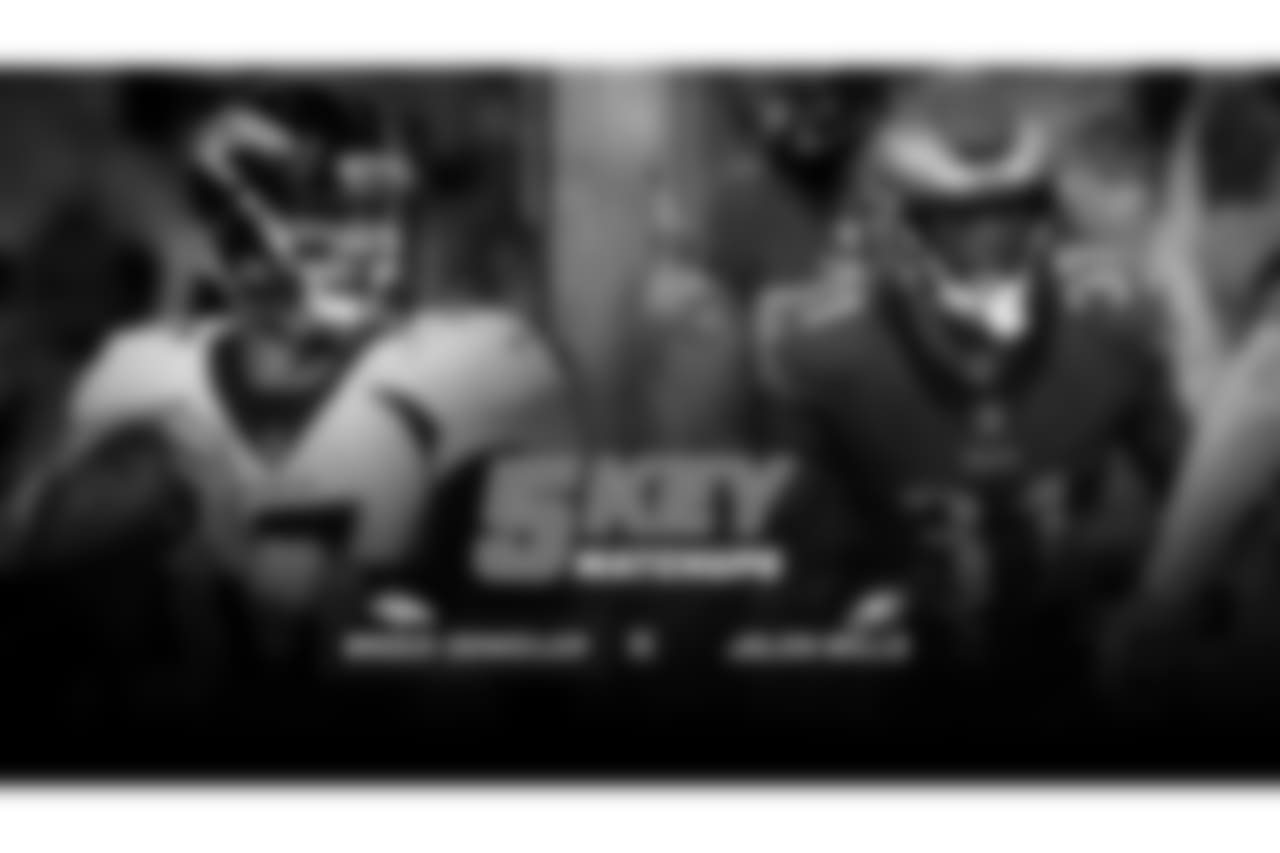 After being named the Broncos' starting quarterback on Wednesday, Brock Osweiler said his focus is simple: "The saying is, 'Ball security is job security.'"On Sunday, that means keeping the ball out of harm's way and out of Jalen Mills' hands. In his second season, Mills has had a knack for getting his mitts on the ball, recording 10 passes defensed and three interceptions, including one pick-six. Osweiler will have to be careful when he attacks the Eagles' secondary, but if he does, he can keep the offense on the field for sustained drives and give the Broncos' the scoring opportunities they need to have on the road.