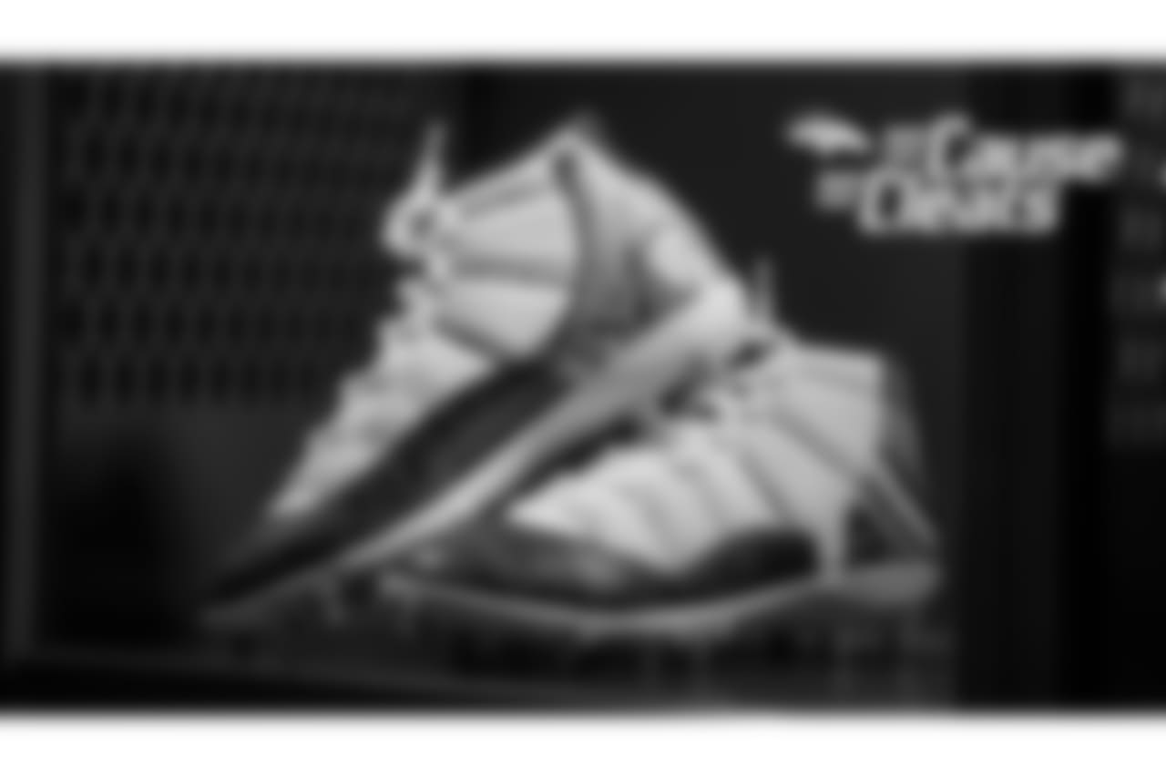 Domata Peko Sr.'s cleats represent The Domata and Anna Medical Center of Hope, a hospital Peko is helping fund in American Samoa, for My Cause My Cleats in 2018.