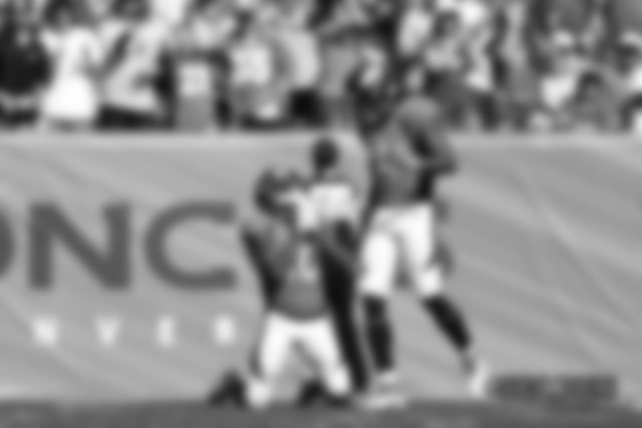 Denver Broncos action during the NFL game against the Seattle Seahawks at Broncos Stadium at Mile High in Denver, Colorado, September 09, 2018.
Photo by XXXXX