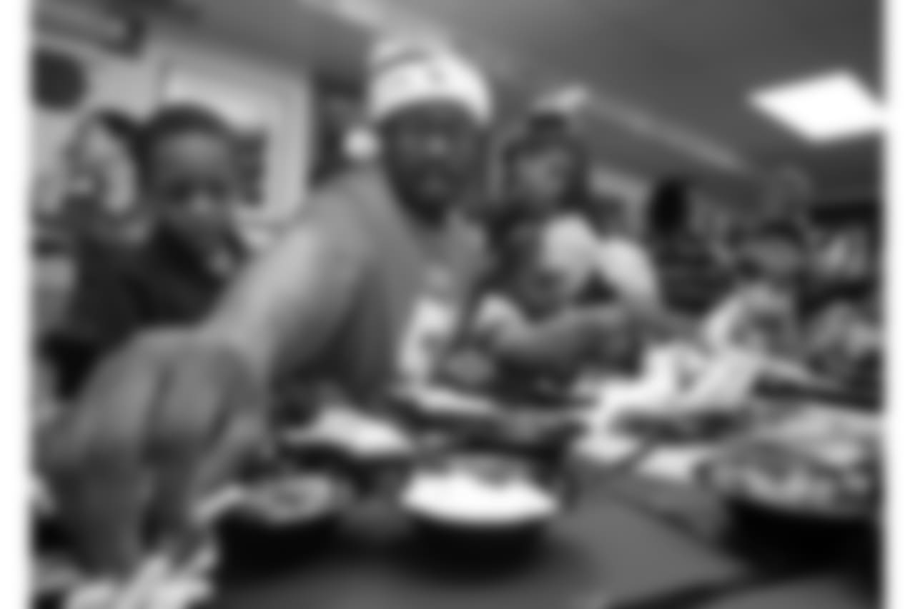 Von Miller at the 2013 Denver Rescue Mission holiday party hosted on Dec. 3, 2013.