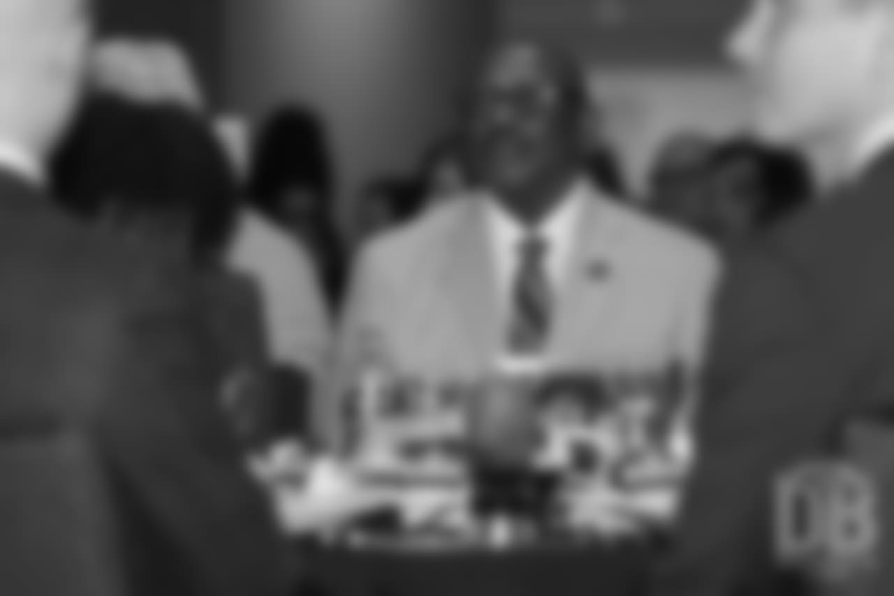 Floyd Little at the Pro Football Hall of Fame's Merlin Olsen Luncheon in Atlanta on February 1, 2019.