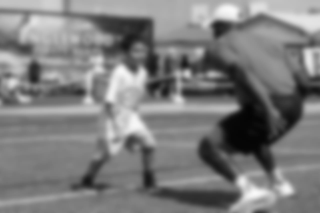 At Von Miller's Football Procamp at Englewood High School on June 20, 2018.