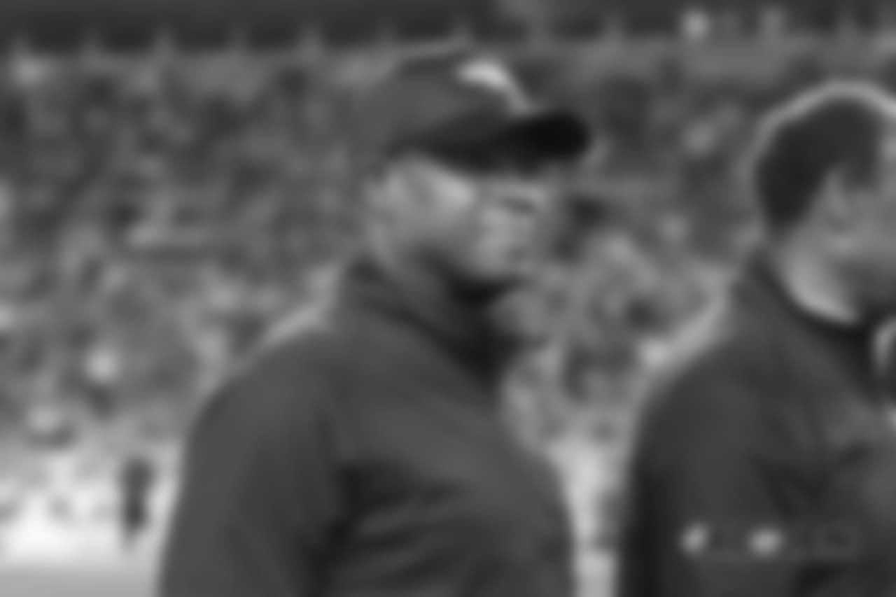 Ring of Fame former wide receiver/returner Rick Upchurch during the Ring of Fame recognition show at halftime during the game against the Kansas City Chiefs at Broncos Stadium at Mile High on October 1, 2018.